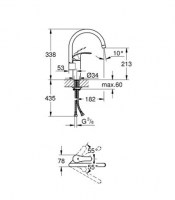 MONOMANDO COCINA EUROSMART GROHE